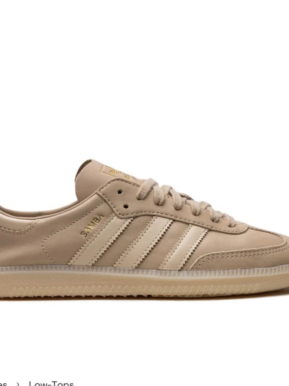 adidas Samba Decon originals Sneakers - Mag Beige with Gold Accents